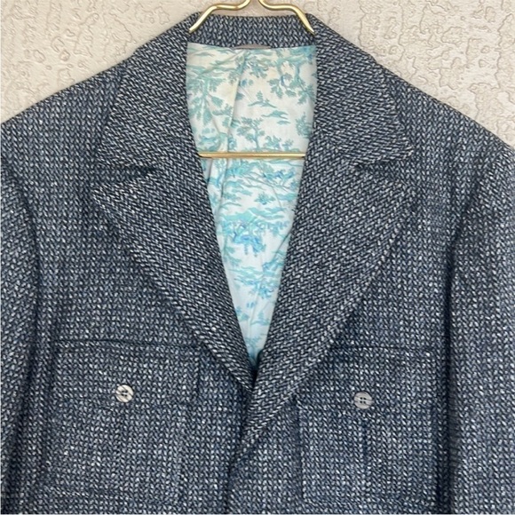 Vintage London House for Bills Wool Field Jacket Equestrian Lining - Picture 4 of 13